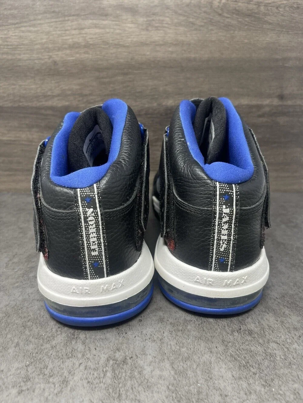 Nike Lebron Air Max Soldier 5 TB Sneakers Mens Size 13.5 Blue Black 2011 454141